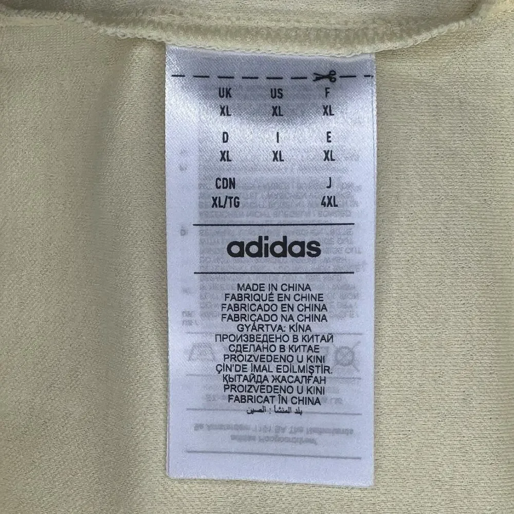 Adidas x Fear Of God Athletics Performance Jersey Tee Pale Yellow NWT IM6080 XL